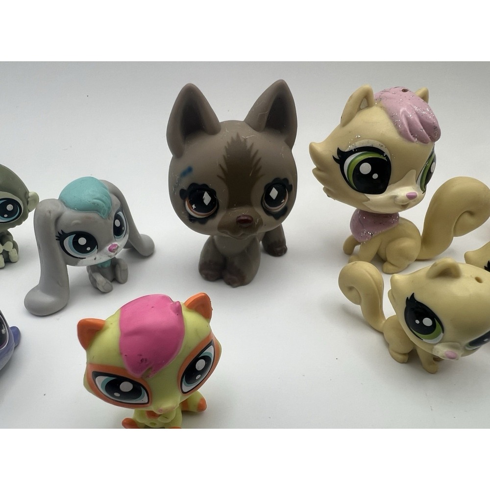 Littlest Pet Shop Mixed Lot of 13 LPS Figures Cats Dog Amphibians Etc - Picture 2 of 5